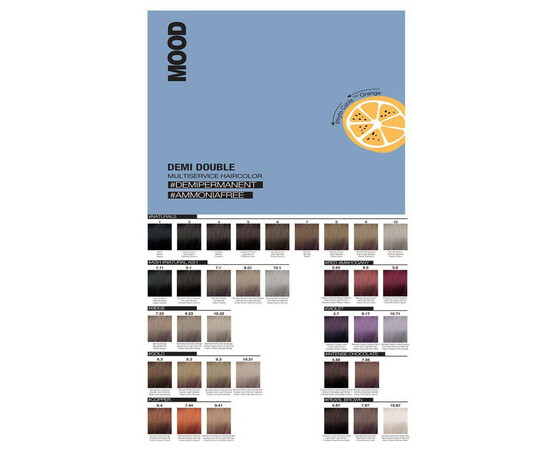 Зображення 7 Безаміачна фарба для волосся Mood Demi Double 1 чорний натуральний, 100 мл, Об'єм (мл, г): 100, Колір: 1