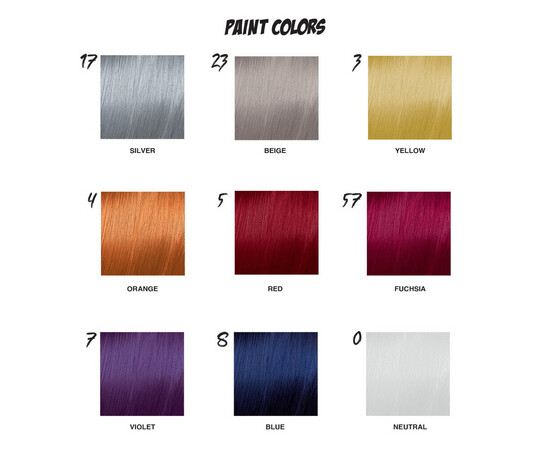 Изображение 3 Полуперманентная краска для ярких оттенков волос Mood Paint Colors Fuchsia 57 фуксия, 100 мл, Объем (мл, г): 100, Цвет: 57 Fuchsia