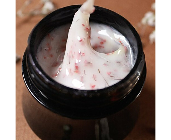 Изображение 2 Молочный моделирующий гель Victoria Avdeeva Milky Flower Gel №4 с коралловыми сухоцветами, 15 мл, Объем (мл, г): 15, Цвет: 04