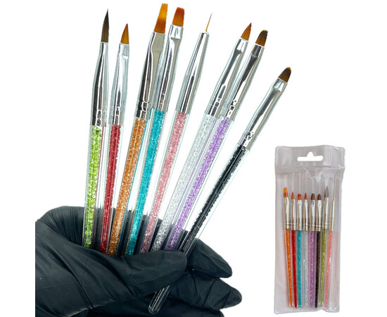 Зображення 5 Набір пензлів дня манікюру, 8 шт.