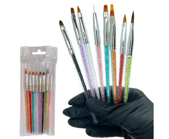 Зображення 7 Набір пензлів дня манікюру, 8 шт.