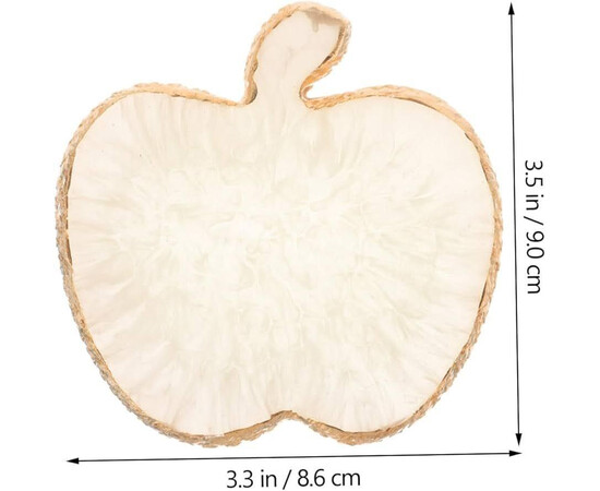 Зображення 2 Палітра у формі яблука для змішування фарб, гелів, гель лаків та інших матеріалів (8,5х8,7см.), 384