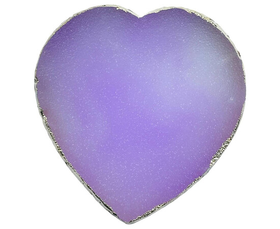 Зображення 2 Палітра у формі серця для змішування фарб, гелів, гель лаків та інших матеріалів (8,5х9см.), 385 Фіолетовий