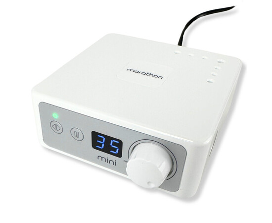 Изображение 6 Фрезер для маникюра Saeyang Marathon K35-mini с ручкой S40 40000 об/мин, 50 Вт без педали белый