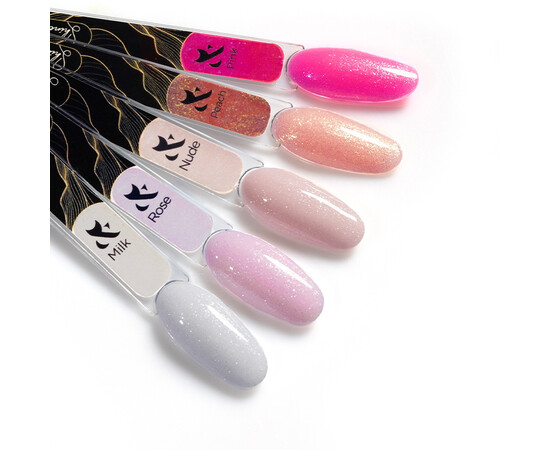 Зображення 2 Гель для укріплення натуральних нігтів F.O.X Shine Gel Peach, 15 мл, Об'єм (мл, г): 15, Колір: Peach