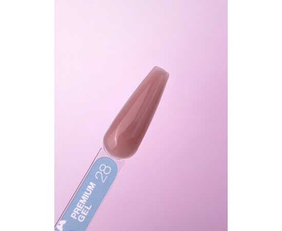 Зображення 2 Гель для нарощування нігтів LUNAMoon Premium Gel №28, 30 мл, Об'єм (мл, г): 30, Колір: 28