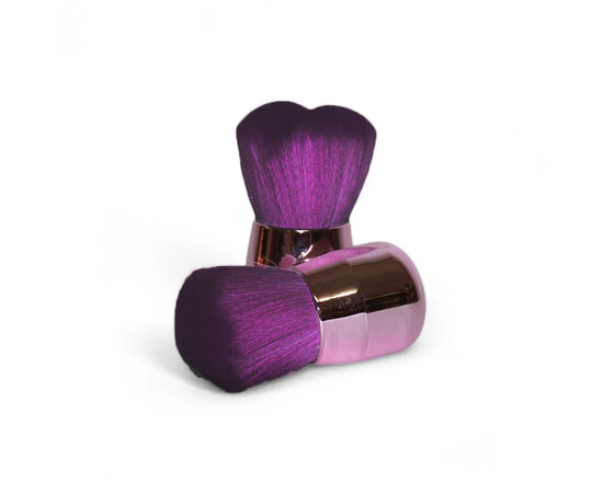 Зображення 2 Щітка для видалення пилу з нігтів бочечка, темно-фіолетовий з рожевою ручкою