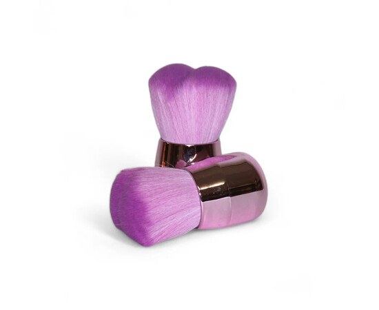 Зображення 2 Щітка для видалення пилу з нігтів бочечка, светло-фіолетовий з рожевою ручкою