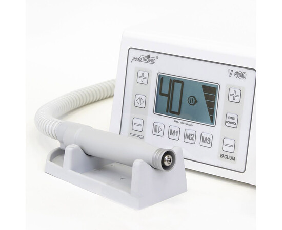 Зображення 2 Фрезер для педикюру з пилососом Podotronic V 400 40000 об/хв, 105 Вт білий