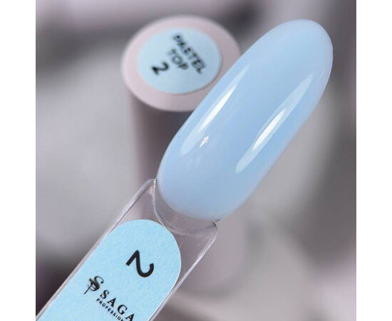 Изображение 2 Топ для гель-лака Saga Professional Top Pastel №02, 10 мл, Объем (мл, г): 10, Цвет: 02