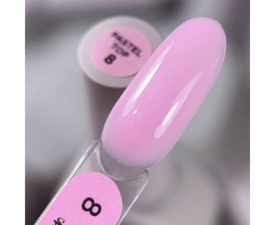 Зображення 2 Топ для гель-лаку Saga Professional Top Pastel №08, 10 мл, Об'єм (мл, г): 10, Колір: 08