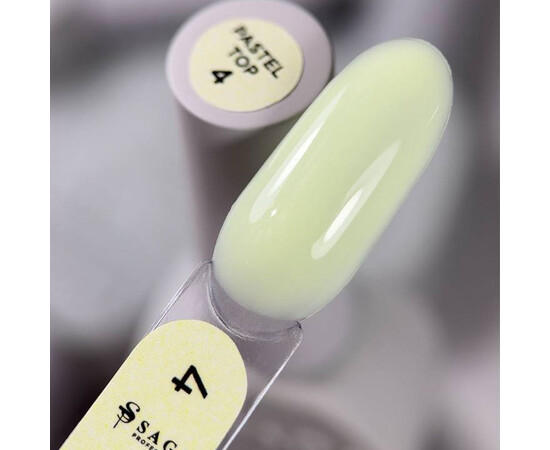 Зображення 2 Топ для гель-лаку Saga Professional Top Pastel №04, 10 мл, Об'єм (мл, г): 10, Колір: 04