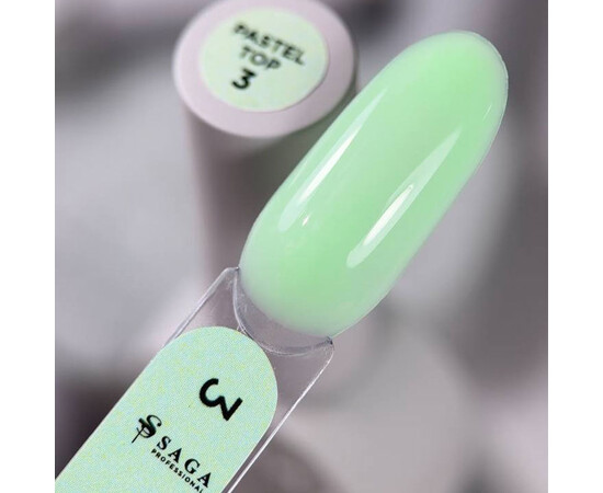 Зображення 2 Топ для гель-лаку Saga Professional Top Pastel №03, 10 мл, Об'єм (мл, г): 10, Колір: 03