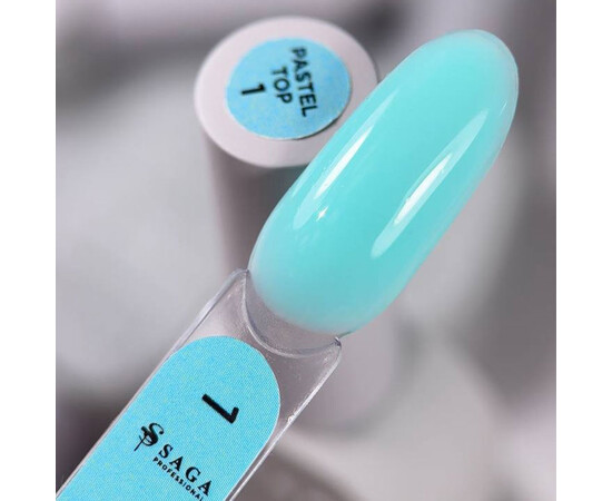 Изображение 2 Топ для гель-лака Saga Professional Top Pastel №01, 10 мл, Объем (мл, г): 10, Цвет: 01