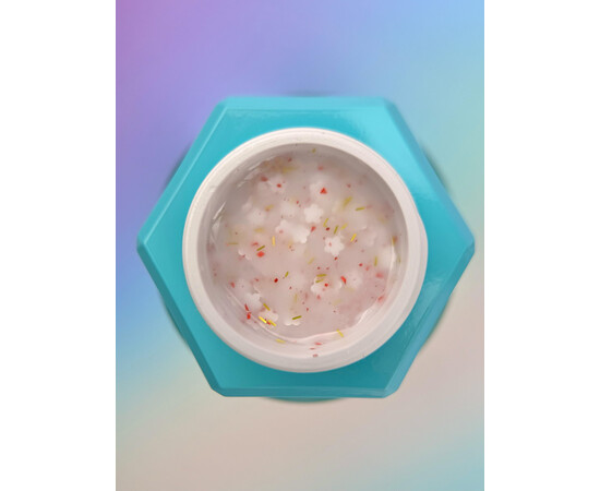 Зображення 3 Гель для нарощування You Are Cute Builder Gel 20 з декором молочний, 15 мл, Об'єм (мл, г): 15, Колір: 20