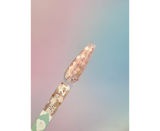 Изображение 2 Гель для наращивания You Are Cute Builder Gel 21 с декором светлый бежевый, 15 мл., Объем (мл, г): 15, Цвет: 21