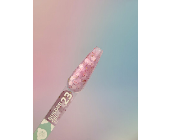 Зображення 2 Гель для нарощування You Are Cute Builder Gel 23 з декором ліловий, 15 мл, Об'єм (мл, г): 15, Колір: 23