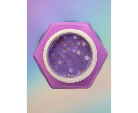 Зображення 3 Гель для нарощування You Are Cute Builder Gel 24 з декором бузковий, 15 мл, Об'єм (мл, г): 15, Колір: 24