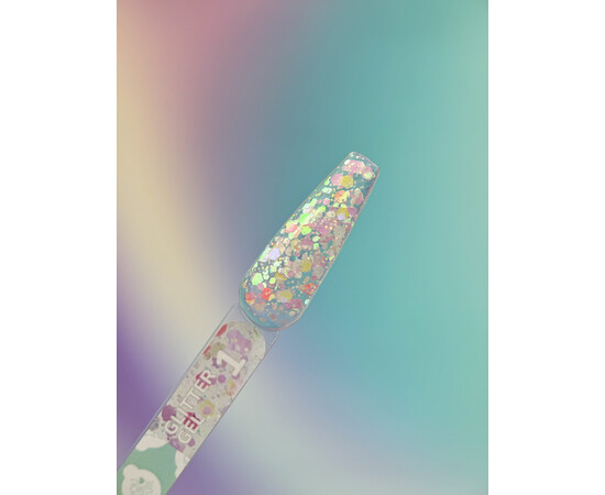 Зображення 2 Блискітки для нігтів You Are Cute Glitter Gel 01, 5 мл, Об'єм (мл, г): 5, Колір: 01