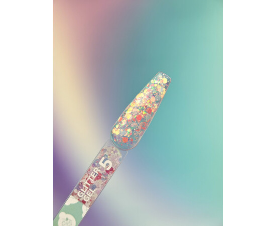 Изображение 2 Блестки для ногтей You Are Cute Glitter Gel 05, 5 мл, Объем (мл, г): 5, Цвет: 05