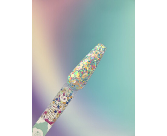 Зображення 2 Блискітки для нігтів You Are Cute Glitter Gel 06, 5 мл, Об'єм (мл, г): 5, Колір: 06