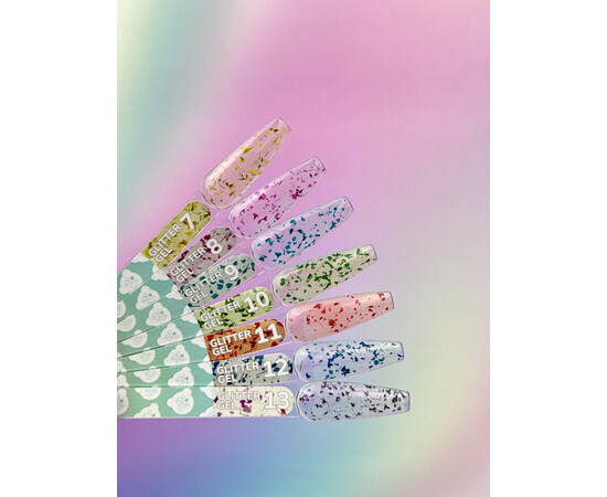 Зображення 4 Блискітки для нігтів You Are Cute Glitter Gel 12, 5 мл, Об'єм (мл, г): 5, Колір: 12