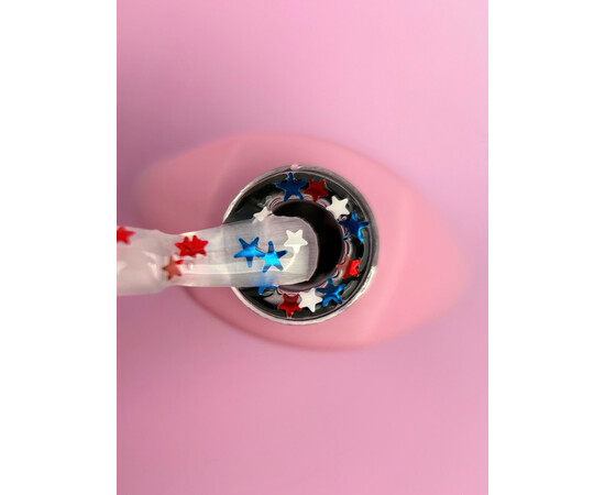 Зображення 3 Топ для гель-лаку You Are Cute Top Be My Star з блісткитками прозорий, 5 мл