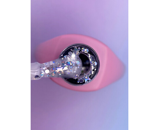 Зображення 3 Топ для гель-лаку You Are Cute Top Star Glow з блісткитками прозорий, 5 мл