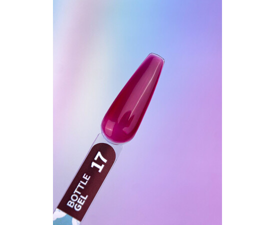 Изображение 2 Жидкий гель для укрепления и моделирования ногтей You Are Cute Bottle Gel 17 фуксия, 15 мл, Объем (мл, г): 15, Цвет: 17