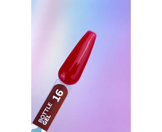 Изображение 2 Жидкий гель для укрепления и моделирования ногтей You Are Cute Bottle Gel 16 малиновый, 15 мл, Объем (мл, г): 15, Цвет: 16
