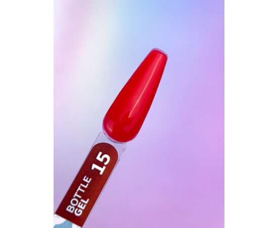 Зображення 2 Рідкий гель для зміцнення та моделювання нігтів You Are Cute Bottle Gel 15 червоний, 5 мл, Об'єм (мл, г): 5, Колір: 15