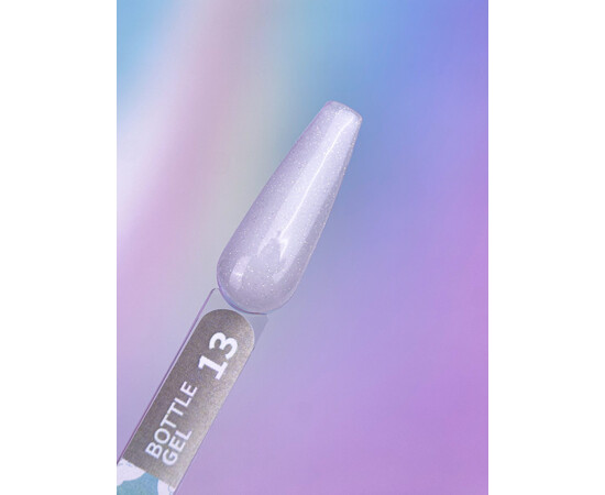 Изображение 2 Жидкий гель для укрепления и моделирования ногтей You Are Cute Bottle Gel 13 молочная вуаль с шимером, 15 мл, Объем (мл, г): 15, Цвет: 13