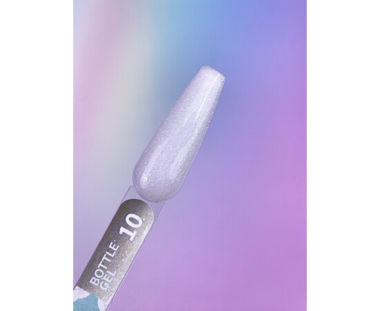 Зображення 2 Рідкий гель для зміцнення та моделювання нігтів You Are Cute Bottle Gel 10 молочний з шимером, 5 мл, Об'єм (мл, г): 5, Колір: 10