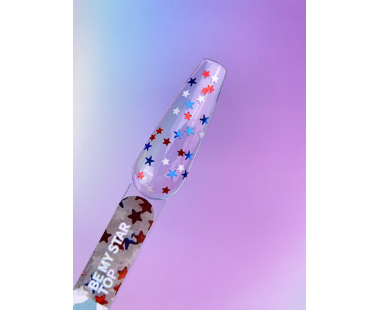 Зображення 2 Топ для гель-лаку You Are Cute Top Be My Star з блісткитками прозорий, 5 мл