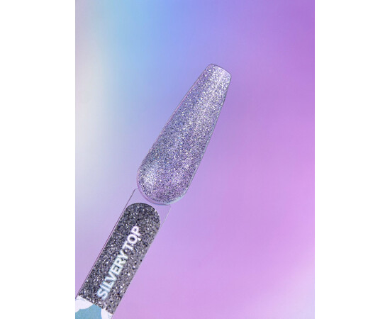 Зображення 2 Топ для гель-лаку без липкого шару You Are Cute Top Silvery срібло світловідбиваючий, 5 мл