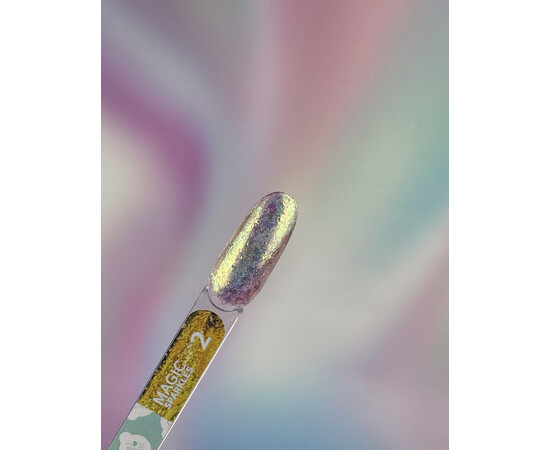 Изображение 2 Сухие блестки для ногтей You Are Cute Magic Sparkles 02 розово-золотой хамелеон, 0.2 г, Цвет: 02