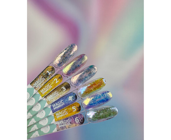 Зображення 4 Сухі блискітки для нігтів You Are Cute Magic Sparkles 05 синьо-золотий хамелеон, 0.2 г, Колір: 05