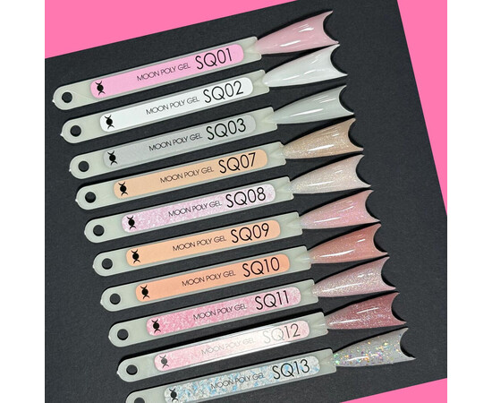 Зображення 2 Полігель для нарощування нігтів Moon Full Poly Gel SQ03 кришталевий білий, 30 мл, Об'єм (мл, г): 30, Колір: SQ03