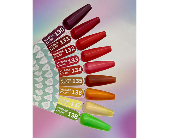 Зображення 4 Гель-лак You Are Cute Color Gel 134 кораловий вітражний, 5 мл, Об'єм (мл, г): 5, Колір: 134