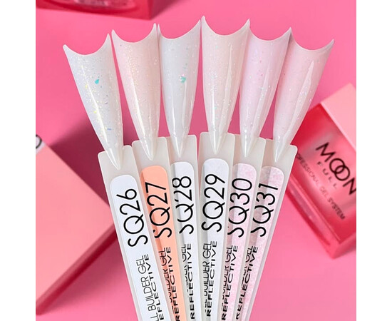 Зображення 3 Моделюючий гель Moon Full Reflective Builder Gel SQ28, 30 мл, Об'єм (мл, г): 30, Колір: SQ28