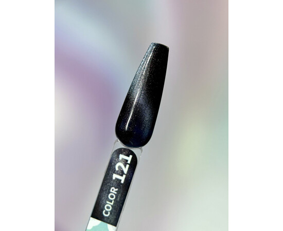 Зображення 2 Гель-лак You Are Cute Color Gel 121 світловідбиваючий з ефектом котяче око графіт з перламутром, 5 мл, Об'єм (мл, г): 5, Колір: 121