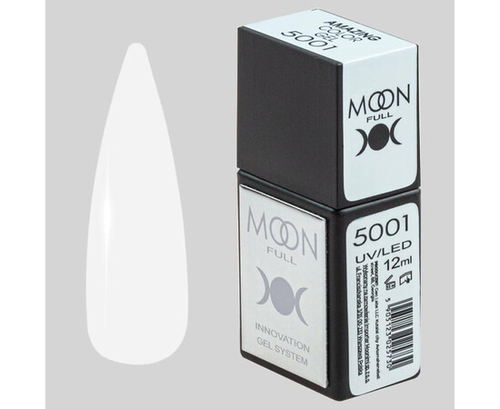 Зображення  Гель-лак Moon Full Amazing Color Gel polish 5001, 12 мл , Об'єм (мл, г): 12, Колір: 5001