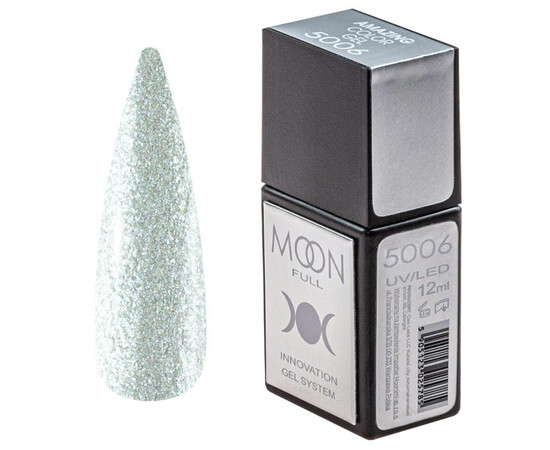 Зображення  Гель-лак Moon Full Amazing Color Gel polish 5006, 12 мл , Об'єм (мл, г): 12, Колір: 5006