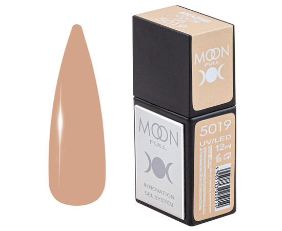 Зображення  Гель-лак Moon Full Amazing Color Gel polish 5019, 12 мл , Об'єм (мл, г): 12, Колір: 5019