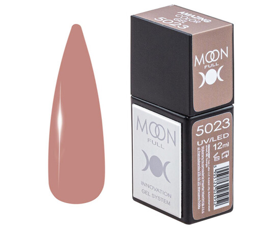 Зображення  Гель-лак Moon Full Amazing Color Gel polish 5023, 12 мл , Об'єм (мл, г): 12, Колір: 5023