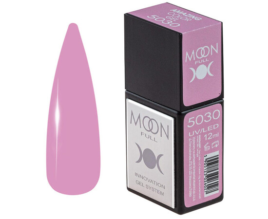 Зображення  Гель-лак Moon Full Amazing Color Gel polish 5030, 12 мл , Об'єм (мл, г): 12, Колір: 5030
