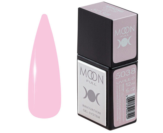 Зображення  Гель-лак Moon Full Amazing Color Gel polish 5038, 12 мл , Об'єм (мл, г): 12, Колір: 5038