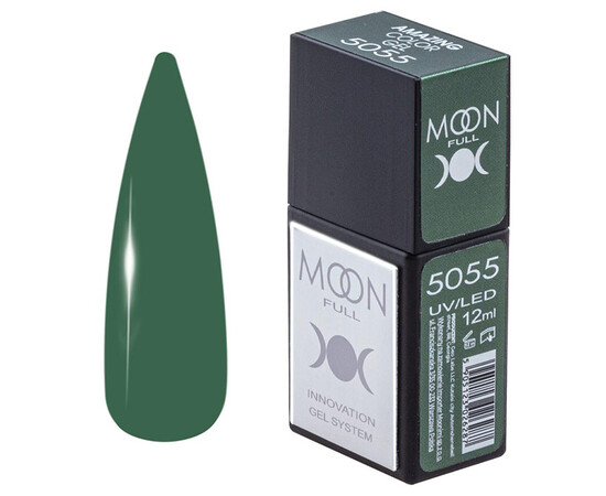 Зображення  Гель-лак Moon Full Amazing Color Gel polish 5055, 12 мл , Об'єм (мл, г): 12, Колір: 5055