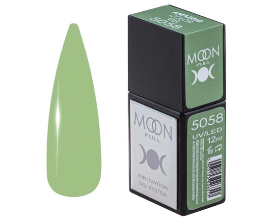 Зображення  Гель-лак Moon Full Amazing Color Gel polish 5058, 12 мл , Об'єм (мл, г): 12, Колір: 5058