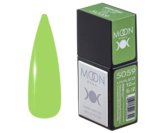 Зображення  Гель-лак Moon Full Amazing Color Gel polish 5059, 12 мл , Об'єм (мл, г): 12, Колір: 5059